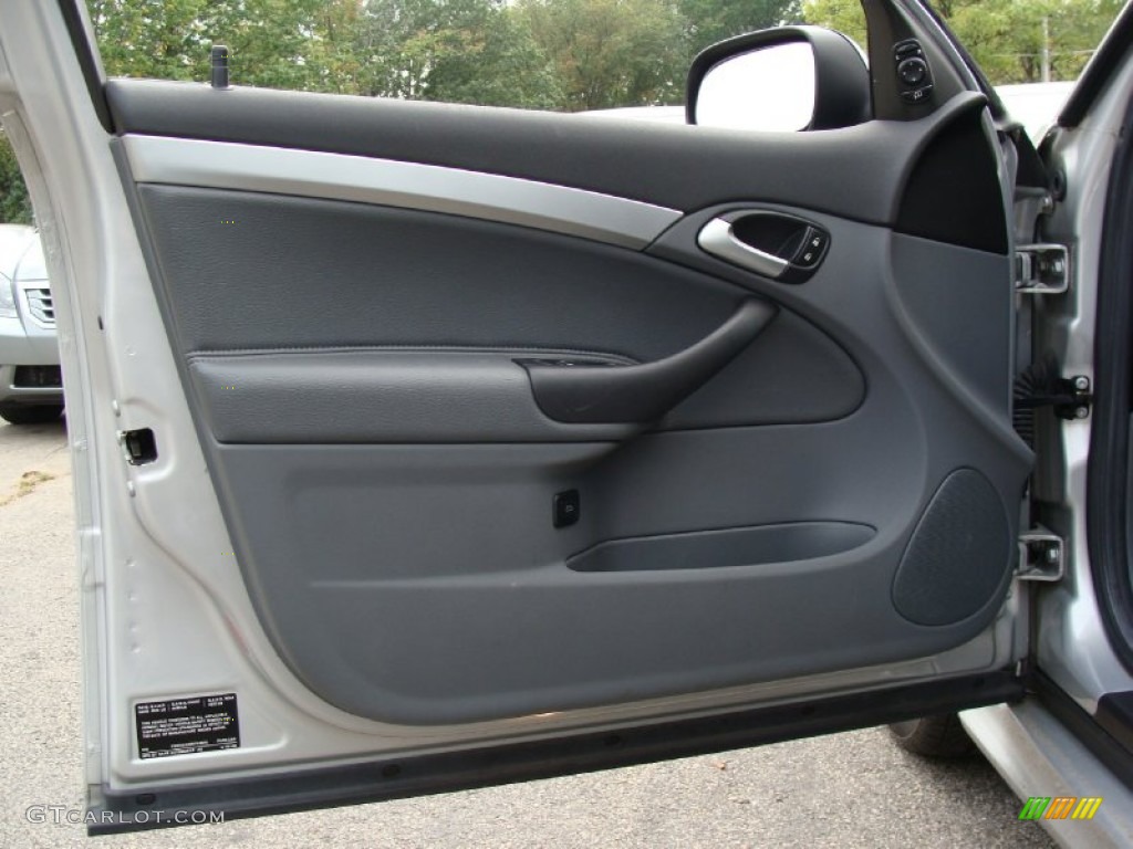 2006 Saab 9-3 Aero Sport Sedan Slate Gray Door Panel Photo #54583562