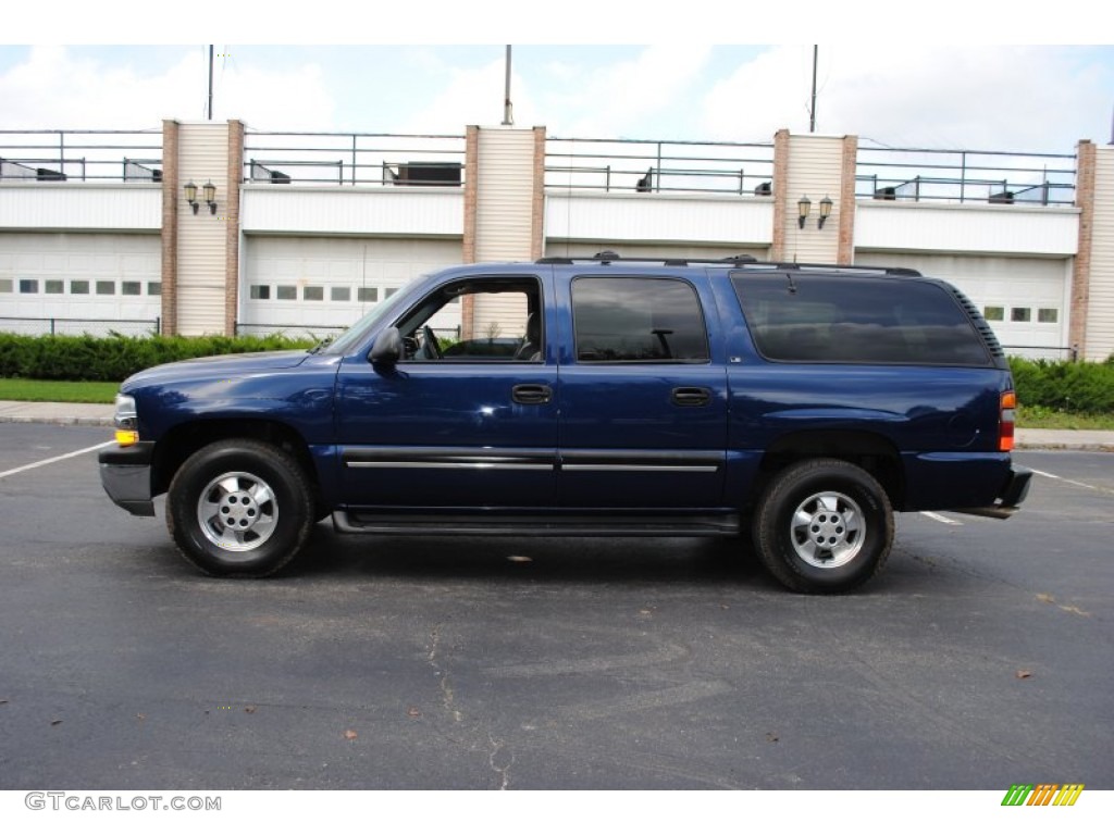 Indigo Blue Metallic 2001 Chevrolet Suburban 1500 LT 4x4 Exterior Photo #54584653