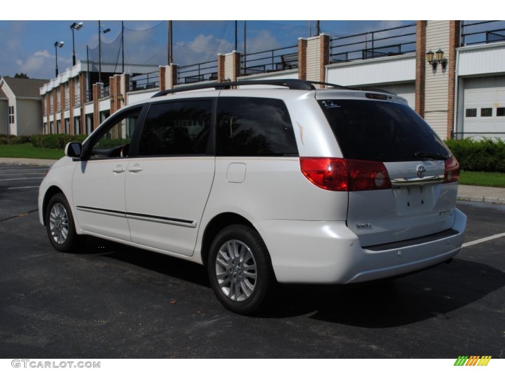 2007 Sienna XLE Limited AWD - Arctic Frost Pearl White / Taupe photo #3