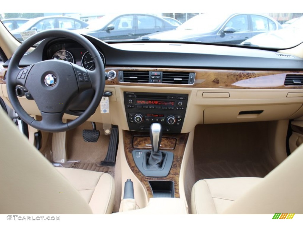 2008 BMW 3 Series 328i Sedan Beige Dashboard Photo #54586421