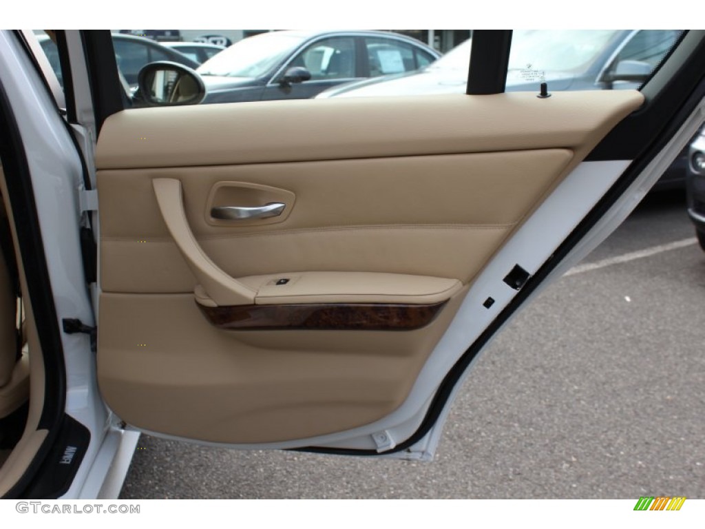 2008 BMW 3 Series 328i Sedan Beige Door Panel Photo #54586493