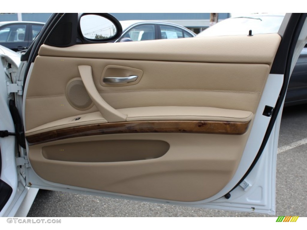 2008 BMW 3 Series 328i Sedan Beige Door Panel Photo #54586511