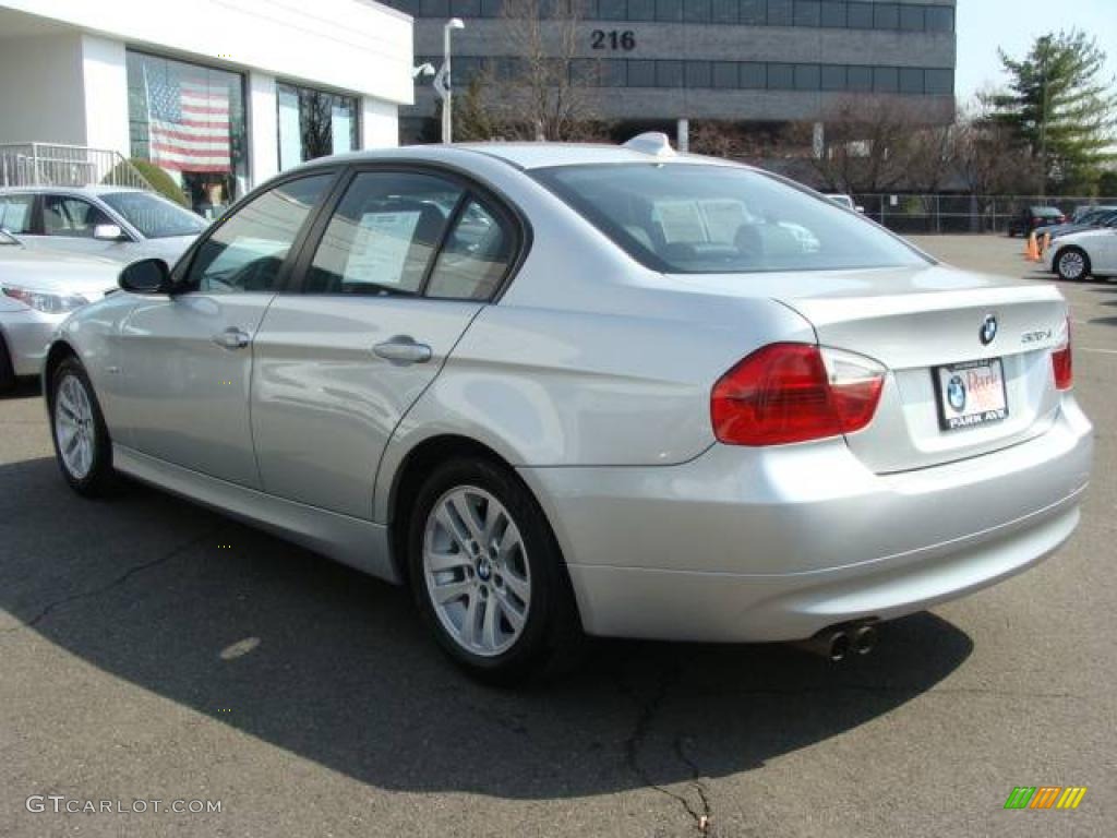 2007 3 Series 328xi Sedan - Titanium Silver Metallic / Black photo #6
