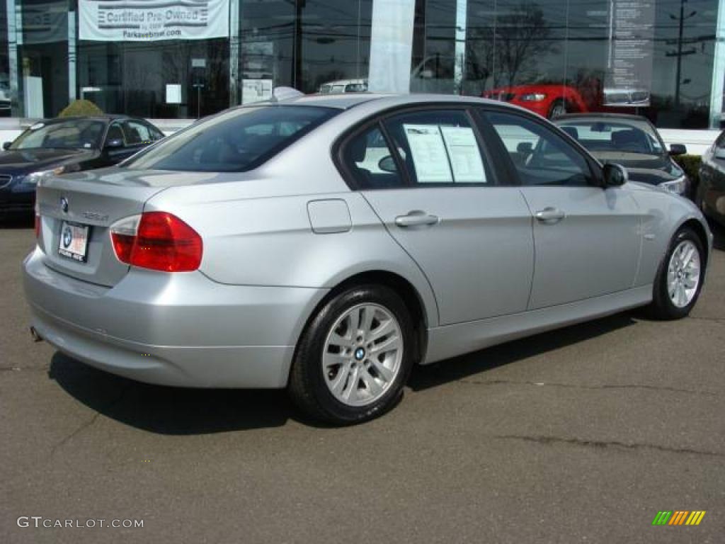 2007 3 Series 328xi Sedan - Titanium Silver Metallic / Black photo #8