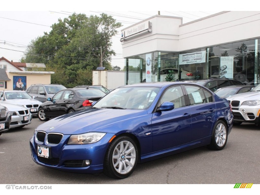 2010 3 Series 328i Sedan - Montego Blue Metallic / Beige photo #1