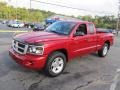 2010 Inferno Red Crystal Pearl Dodge Dakota Big Horn Extended Cab 4x4  photo #5