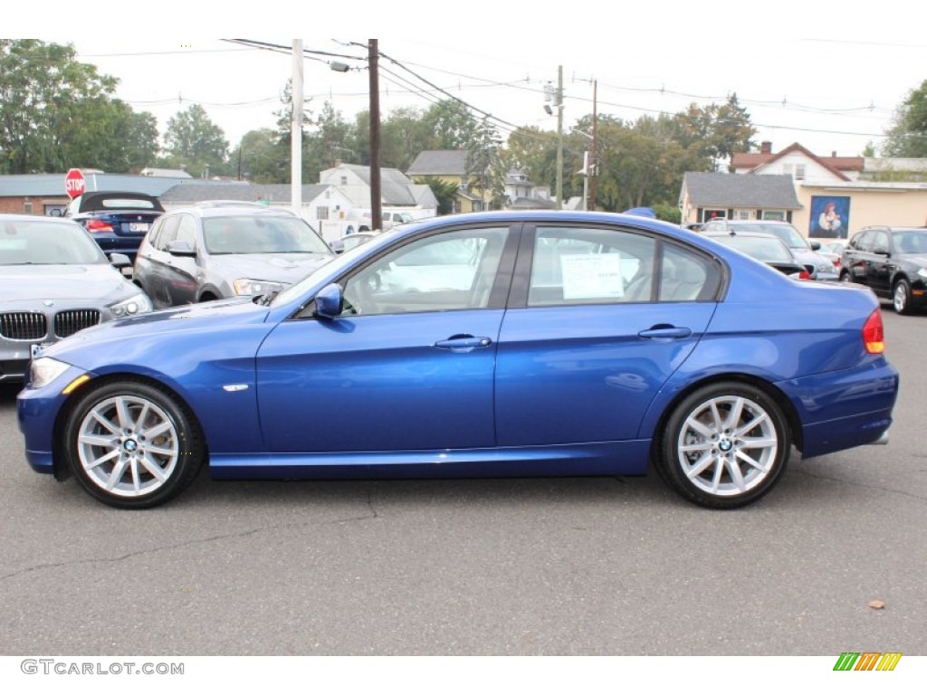 2010 3 Series 328i Sedan - Montego Blue Metallic / Beige photo #8