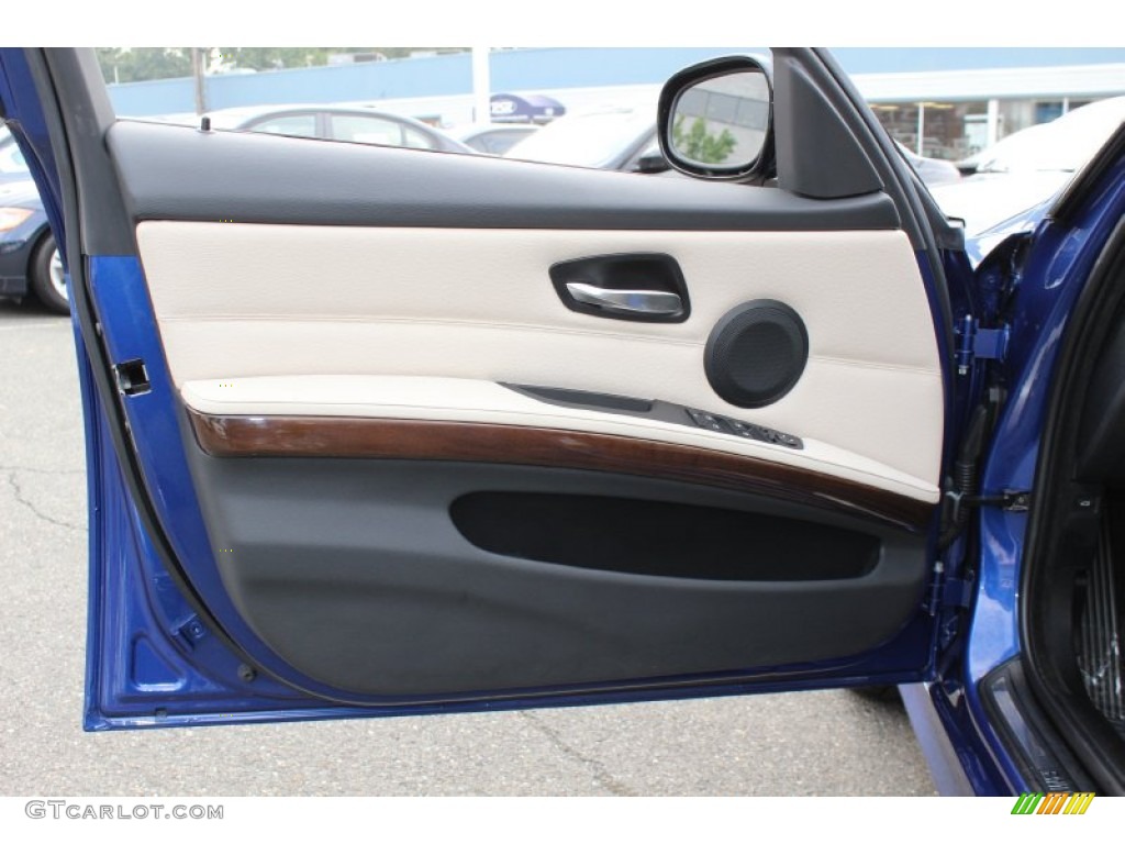 2010 BMW 3 Series 328i Sedan Beige Door Panel Photo #54586961