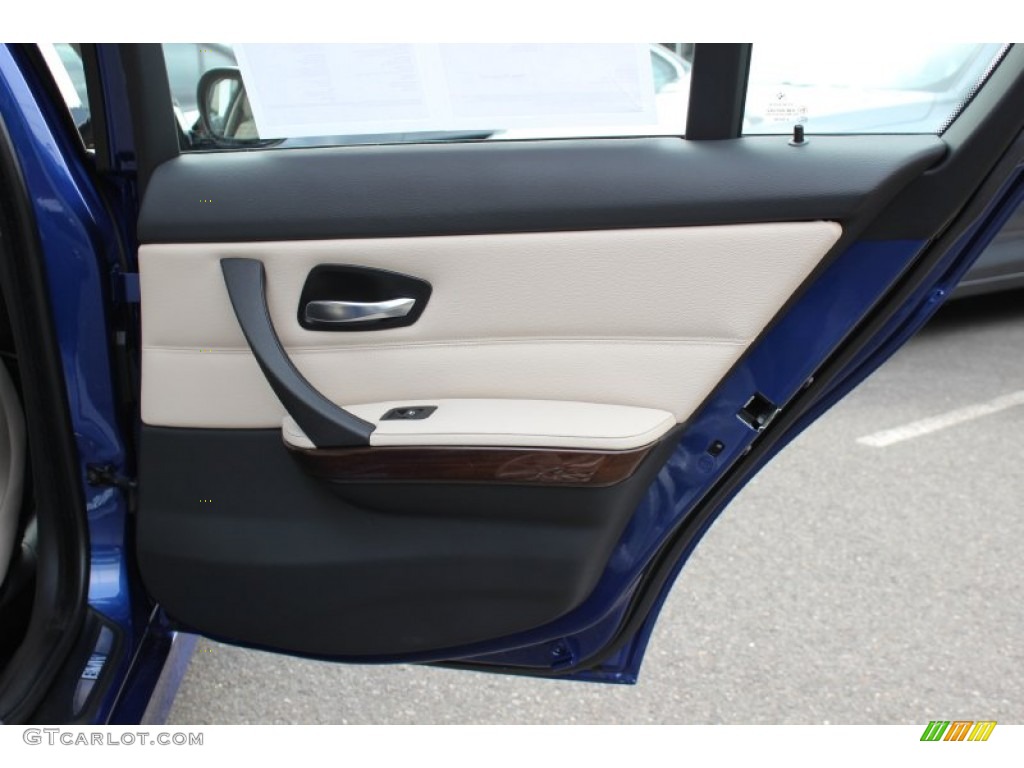 2010 BMW 3 Series 328i Sedan Beige Door Panel Photo #54587084