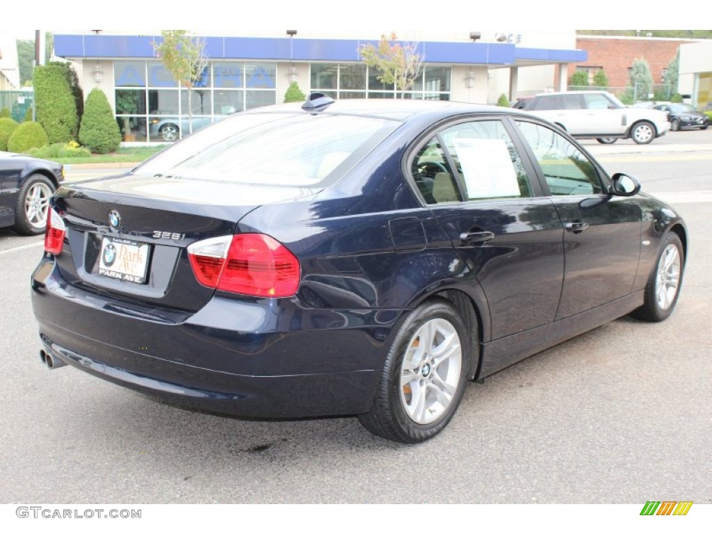 2008 3 Series 328i Sedan - Monaco Blue Metallic / Beige photo #5