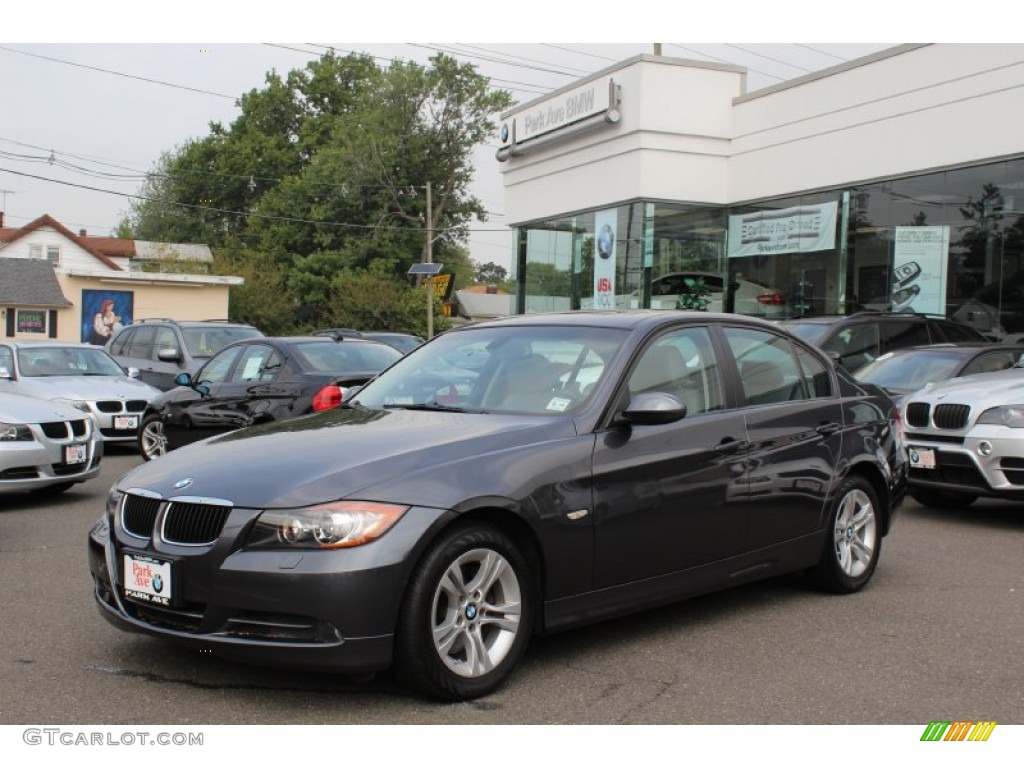 2008 3 Series 328xi Sedan - Sparkling Graphite Metallic / Gray photo #1