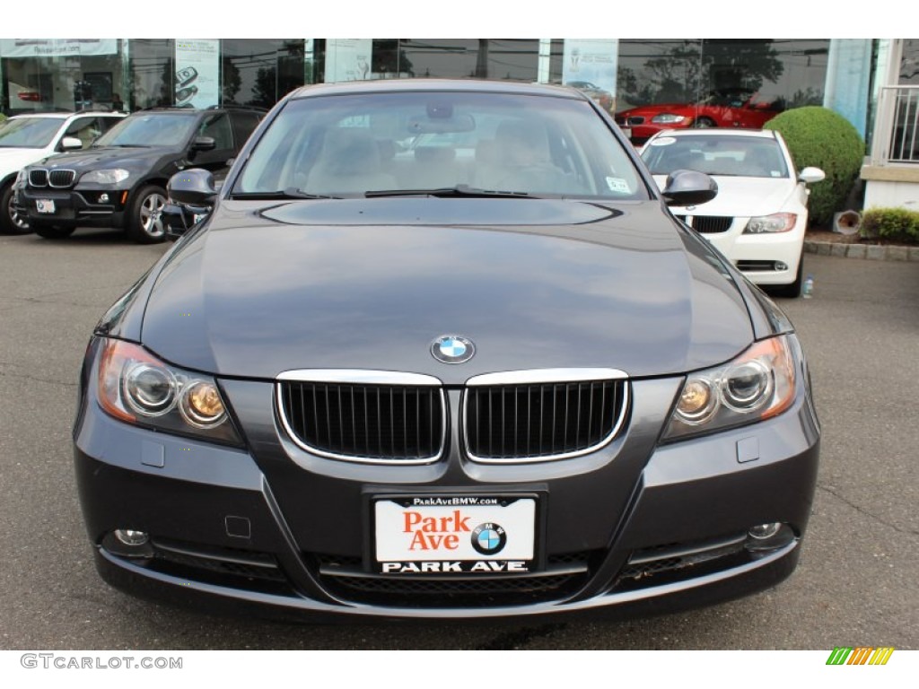 2008 3 Series 328xi Sedan - Sparkling Graphite Metallic / Gray photo #2