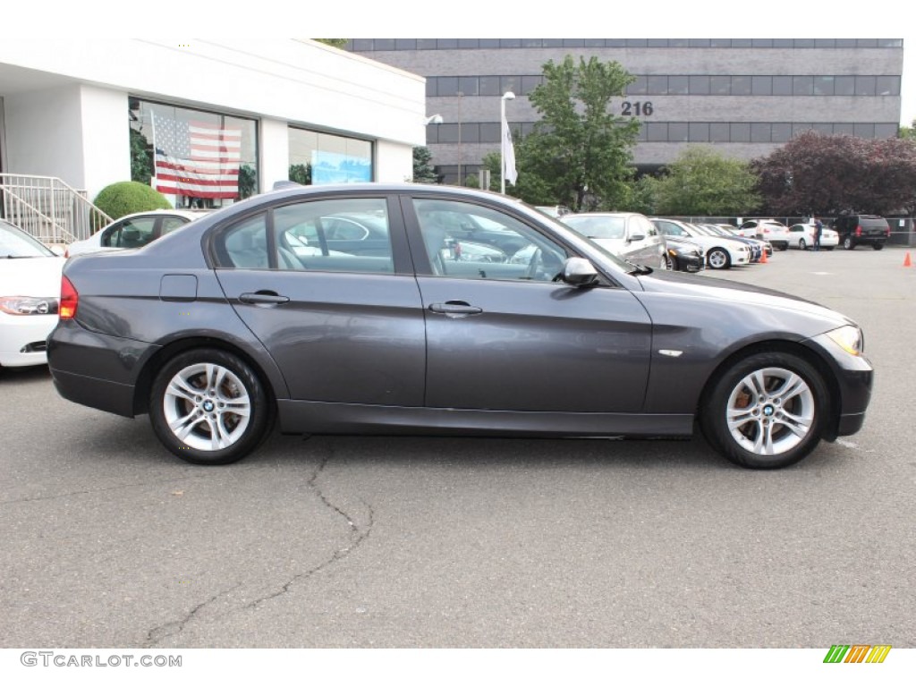 2008 3 Series 328xi Sedan - Sparkling Graphite Metallic / Gray photo #4