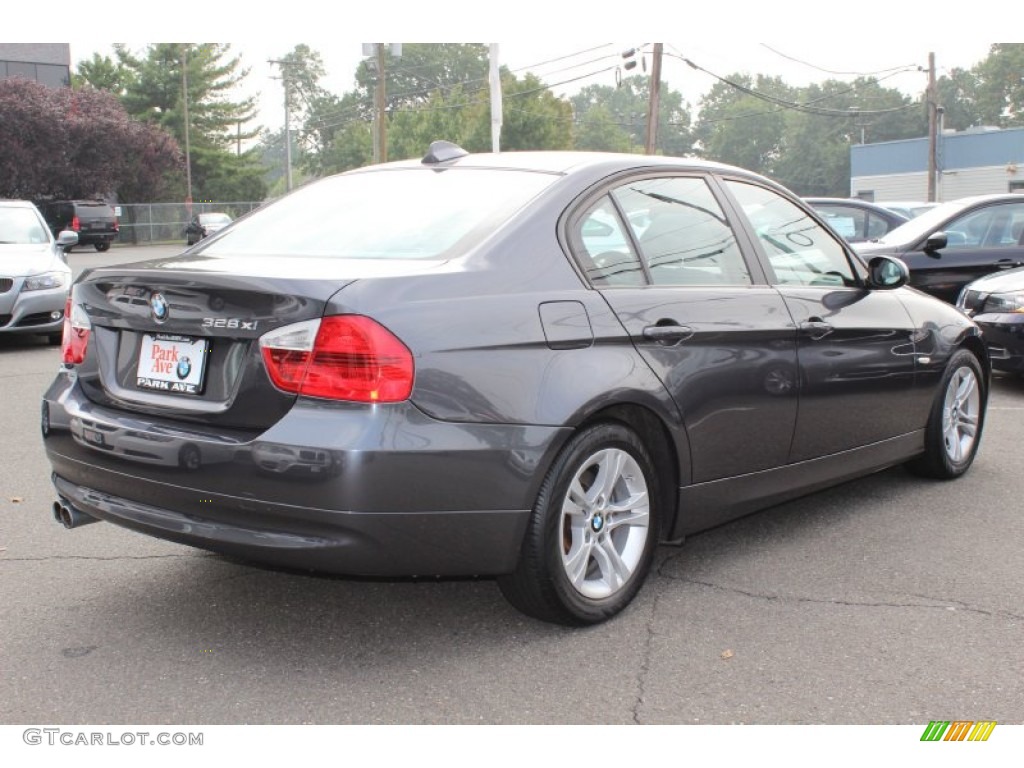 2008 3 Series 328xi Sedan - Sparkling Graphite Metallic / Gray photo #5