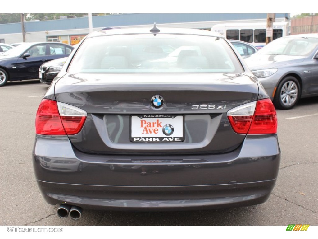 2008 3 Series 328xi Sedan - Sparkling Graphite Metallic / Gray photo #6