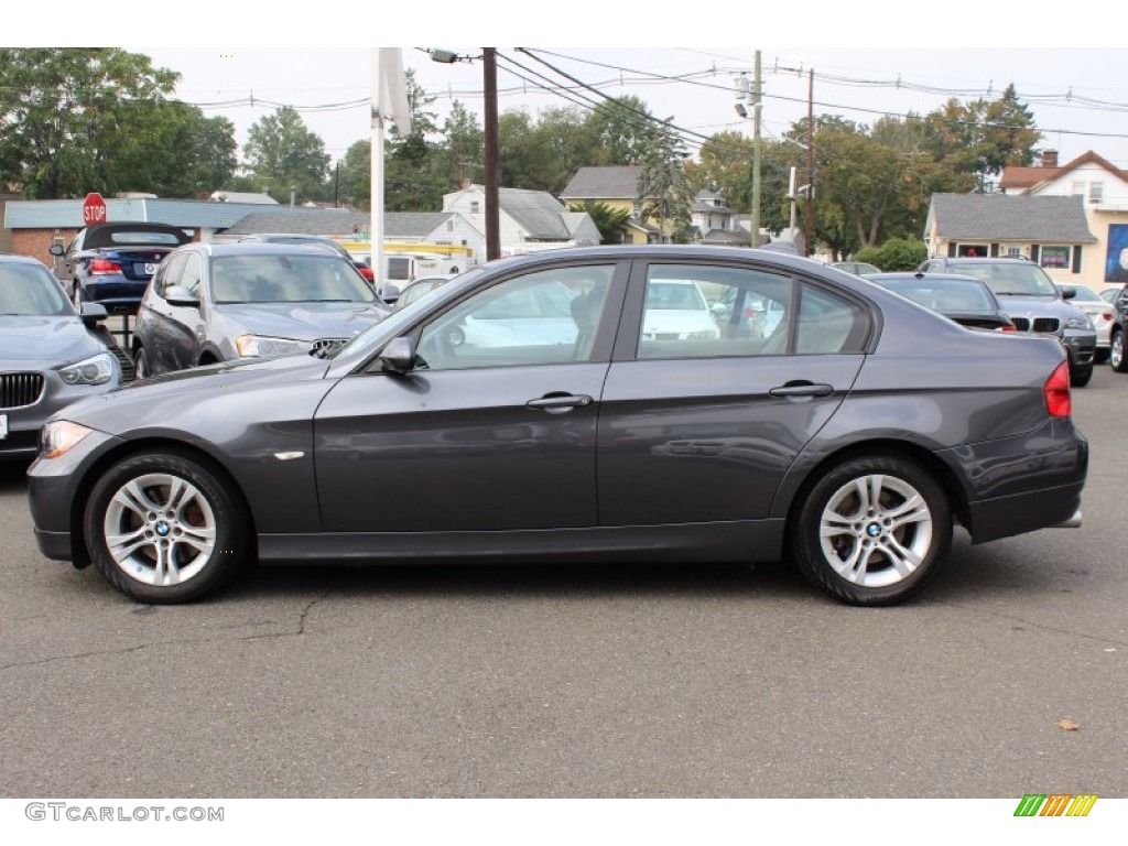 2008 3 Series 328xi Sedan - Sparkling Graphite Metallic / Gray photo #8