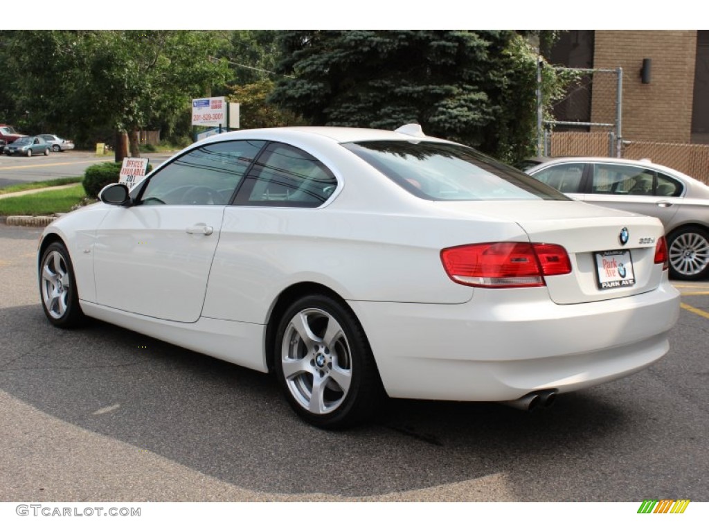 2008 3 Series 328xi Coupe - Alpine White / Coral Red/Black photo #7