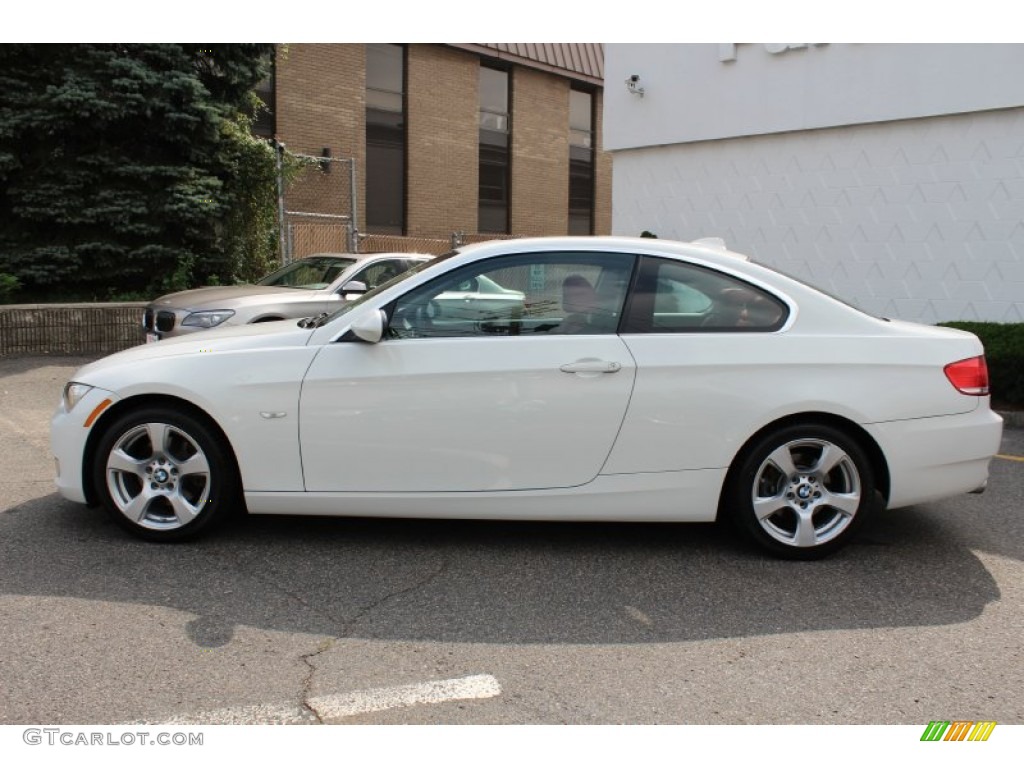 2008 3 Series 328xi Coupe - Alpine White / Coral Red/Black photo #8