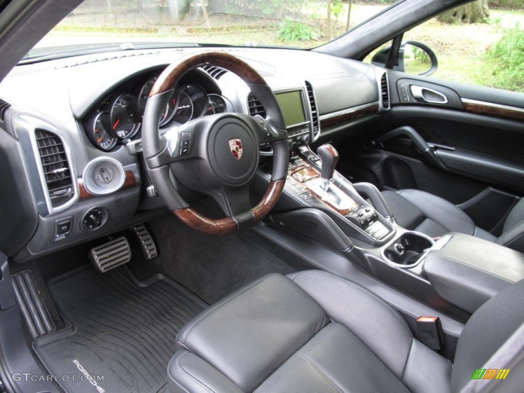 2011 Porsche Cayenne Turbo Black Dashboard Photo #54590303