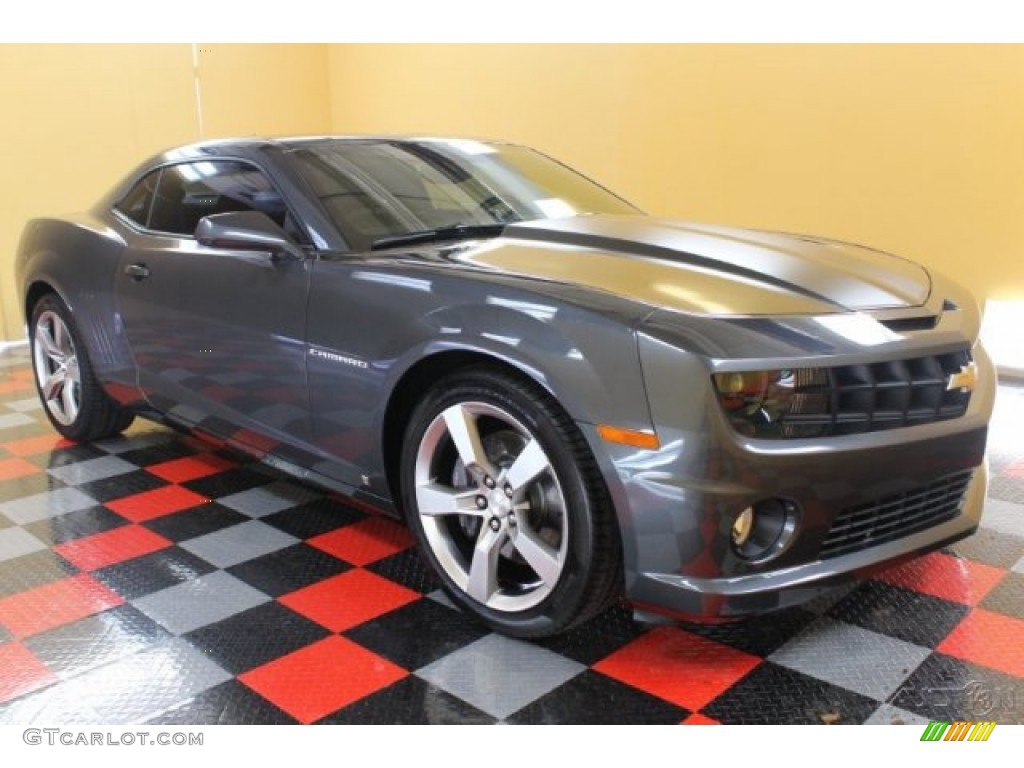 2010 Camaro SS/RS Coupe - Cyber Gray Metallic / Black photo #1