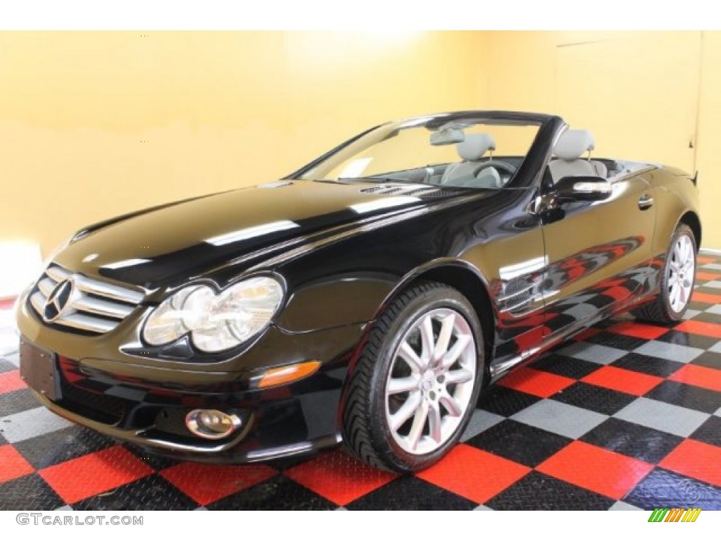 Black 2007 Mercedes-Benz SL 550 Roadster Exterior Photo #54591410