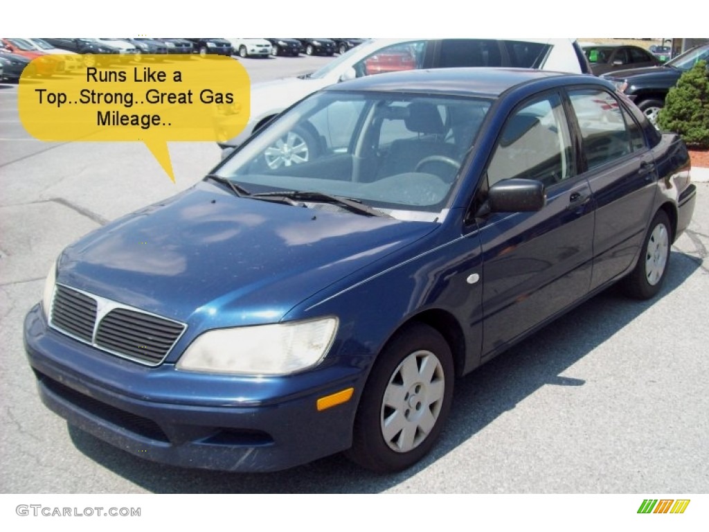 2003 Lancer ES - Royal Blue Pearl / Gray photo #1