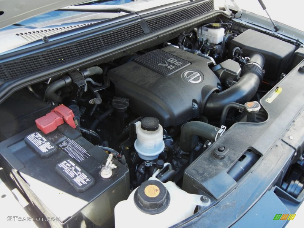 2010 Nissan Armada Platinum 5.6 Liter Flex-Fuel DOHC 32-Valve CVTCS V8 Engine Photo #54594410