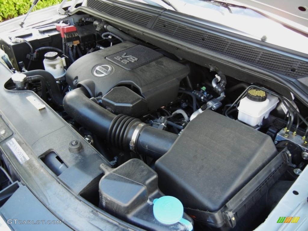 2010 Nissan Armada Platinum 5.6 Liter Flex-Fuel DOHC 32-Valve CVTCS V8 Engine Photo #54594416