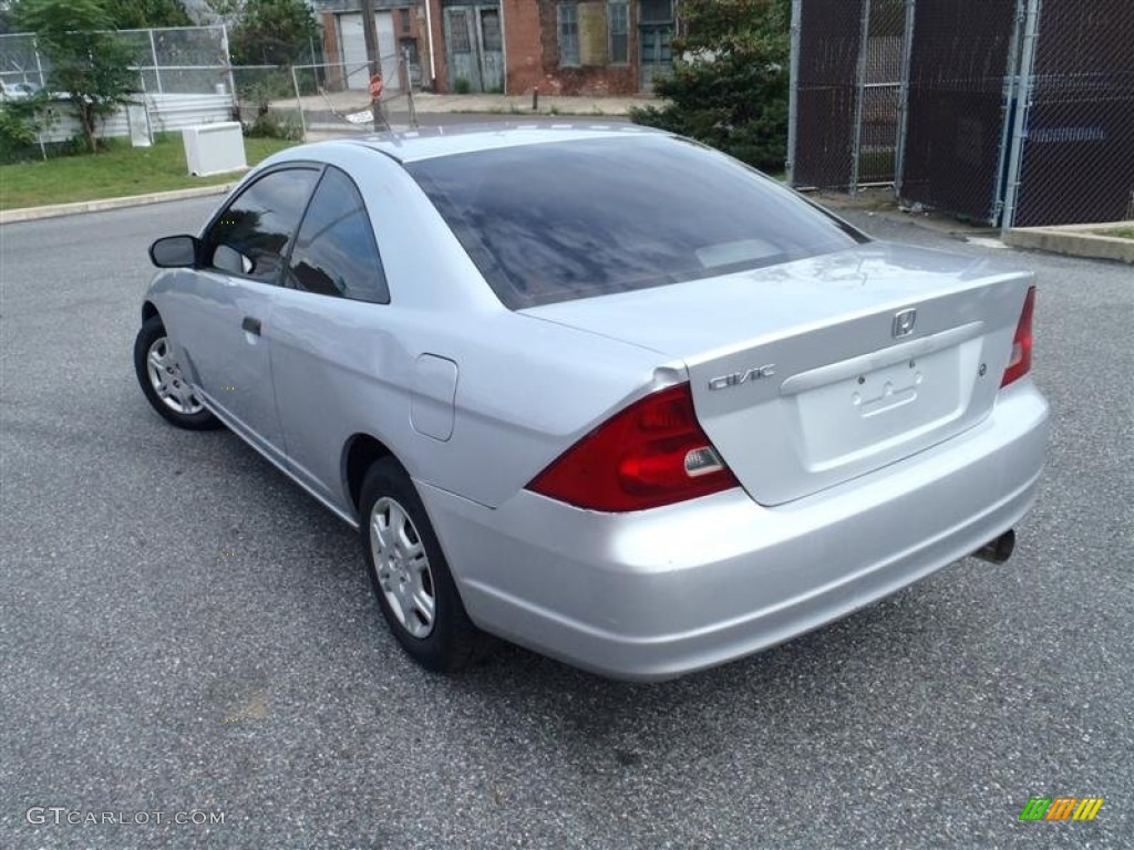 2001 Civic LX Coupe - Satin Silver Metallic / Black photo #3