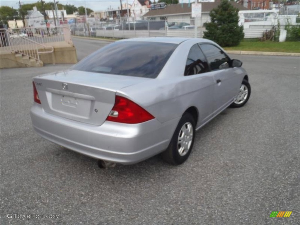 2001 Civic LX Coupe - Satin Silver Metallic / Black photo #4