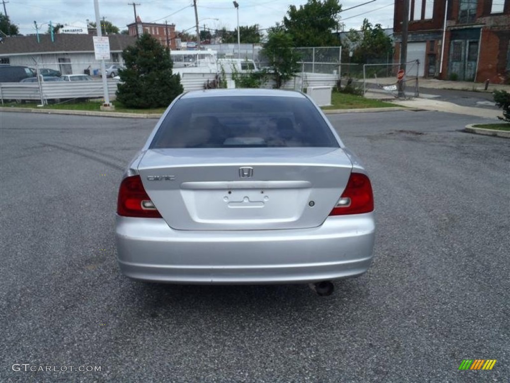 2001 Civic LX Coupe - Satin Silver Metallic / Black photo #12