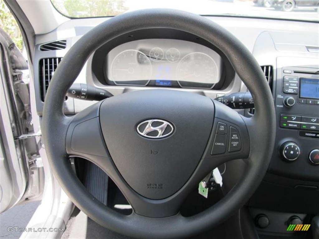 2010 Hyundai Elantra Touring GLS Gray Steering Wheel Photo #54597408