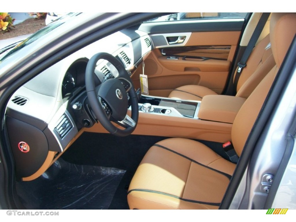 London Tan/Warm Charcoal Interior 2012 Jaguar XF Portfolio Photo #54598433