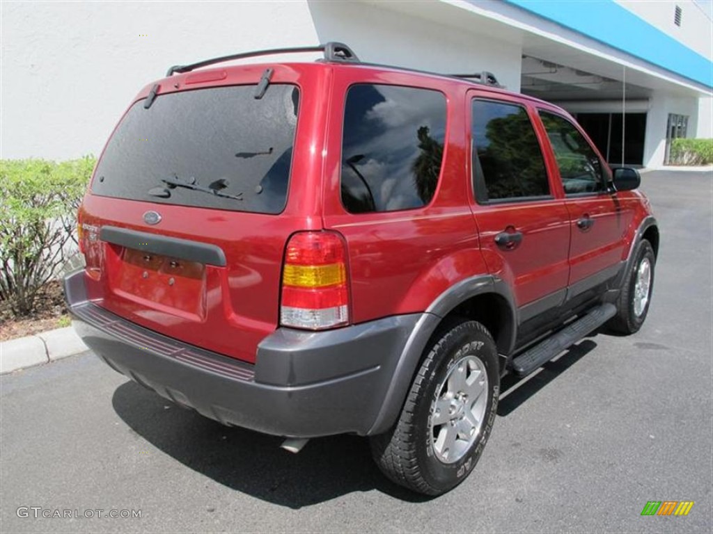 2003 Escape XLT V6 - Redfire Metallic / Medium Dark Pebble photo #3