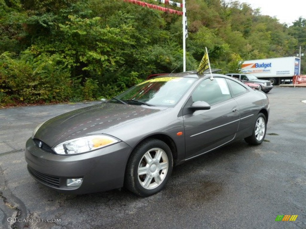 2002 Cougar V6 Coupe - Dark Shadow Grey Metallic / Dark Graphite photo #1
