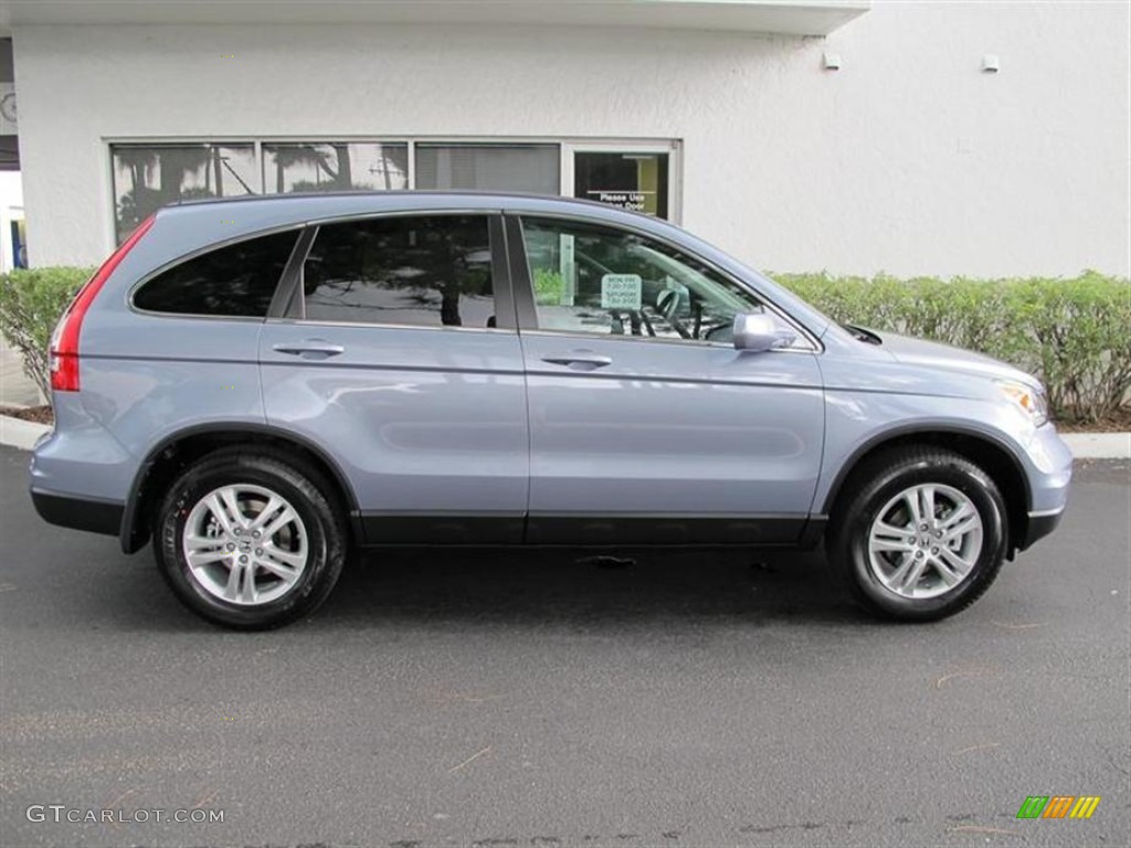 2011 CR-V EX-L - Glacier Blue Metallic / Gray photo #2