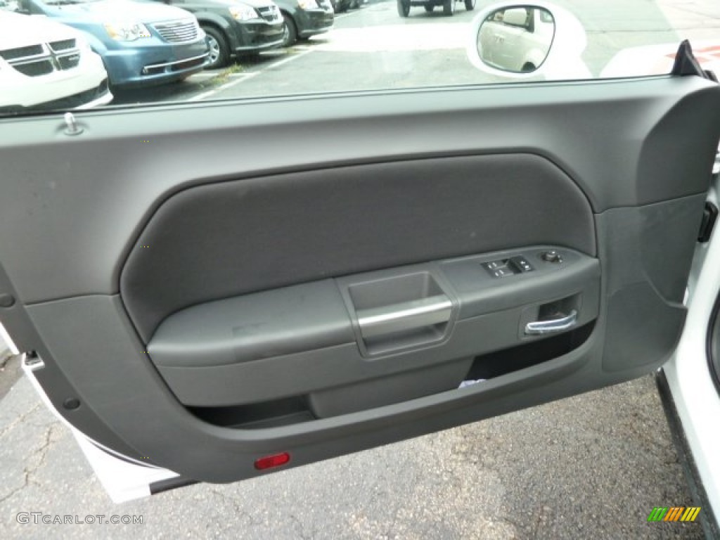 2012 Dodge Challenger R/T Dark Slate Gray Door Panel Photo #54600923