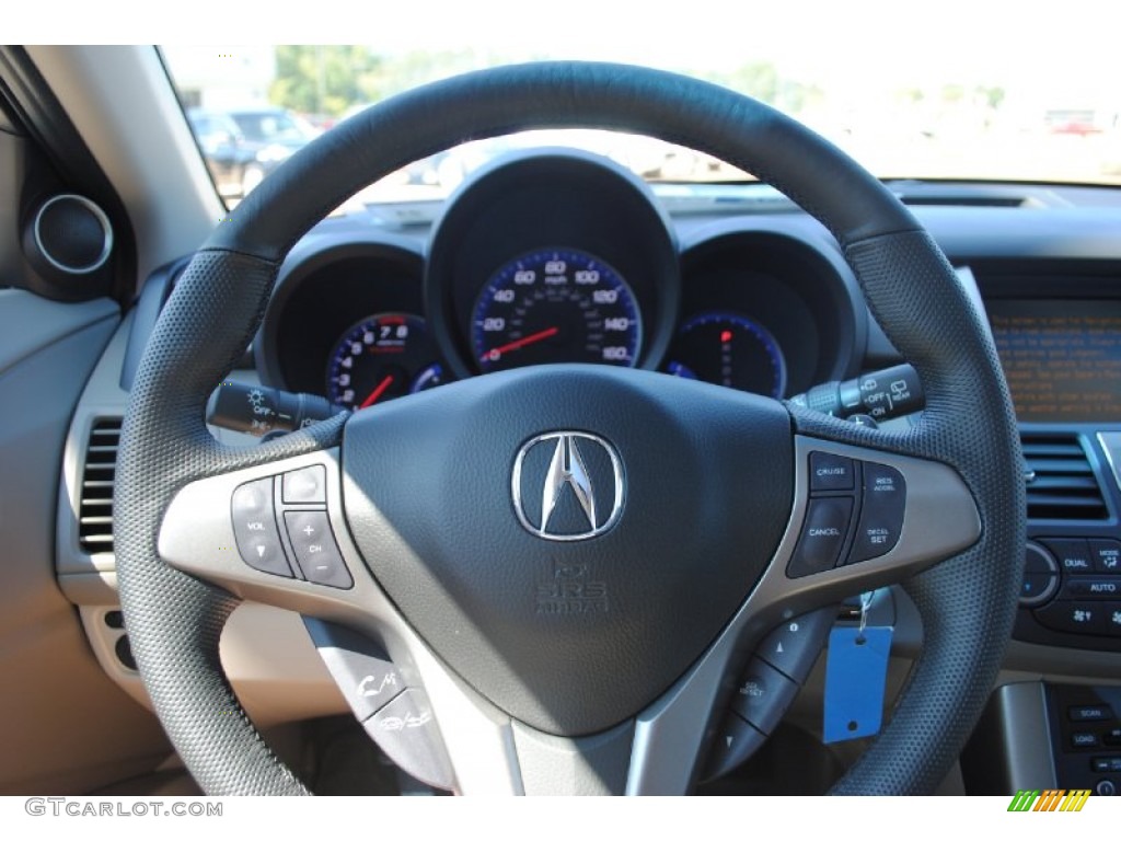 2012 Acura RDX Technology Taupe Steering Wheel Photo #54601653