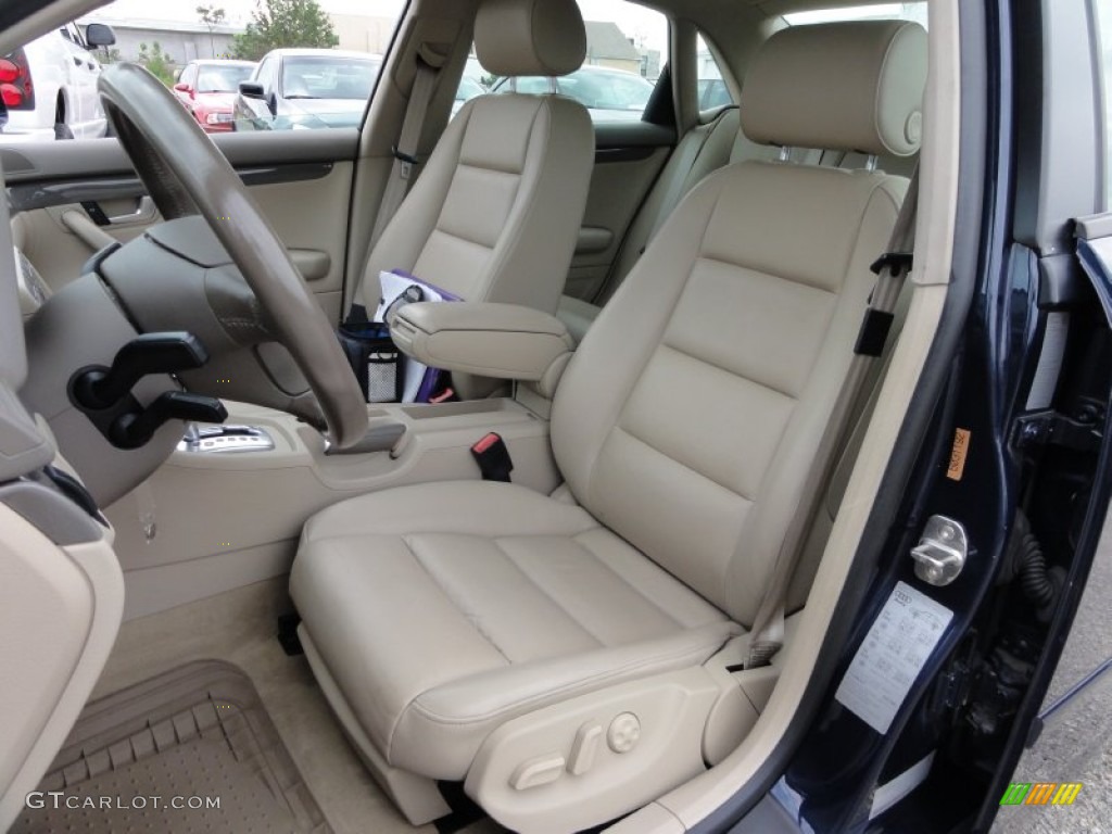 Beige Interior 2004 Audi A4 1.8T quattro Sedan Photo #54602246