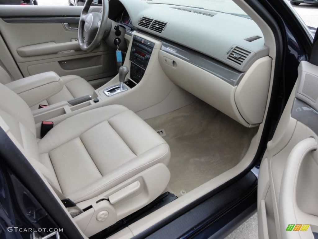 Beige Interior 2004 Audi A4 1.8T quattro Sedan Photo #54602255