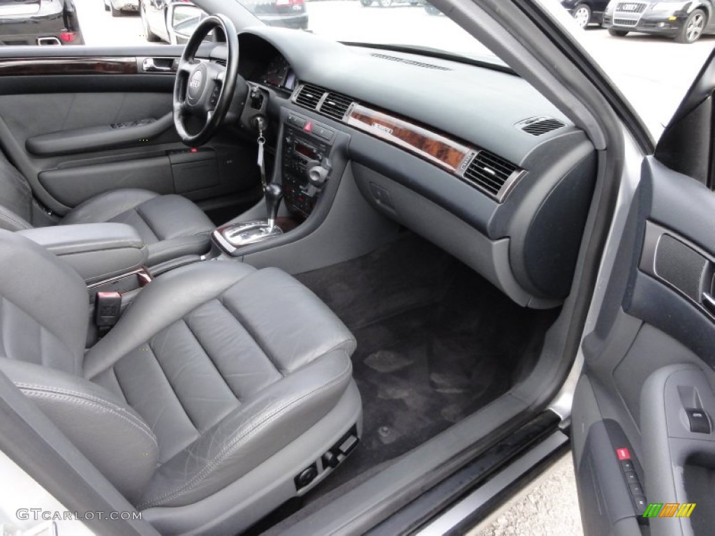 2001 Audi A6 4.2 quattro Sedan Tungsten Grey Dashboard Photo #54602705