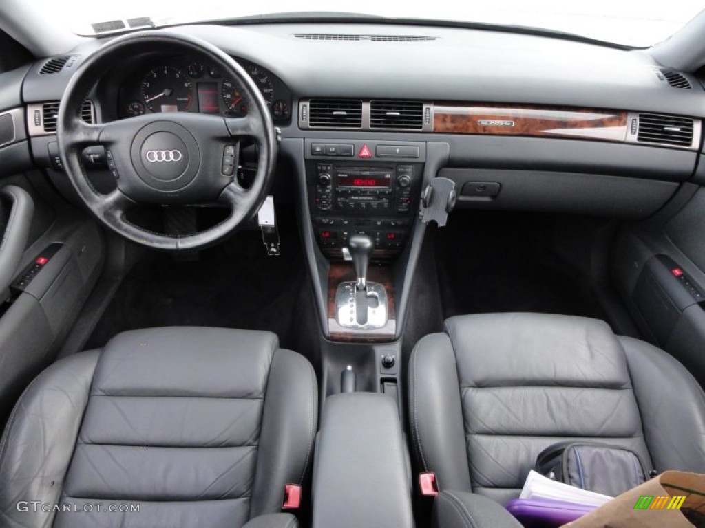 2001 Audi A6 4.2 quattro Sedan Tungsten Grey Dashboard Photo #54602800