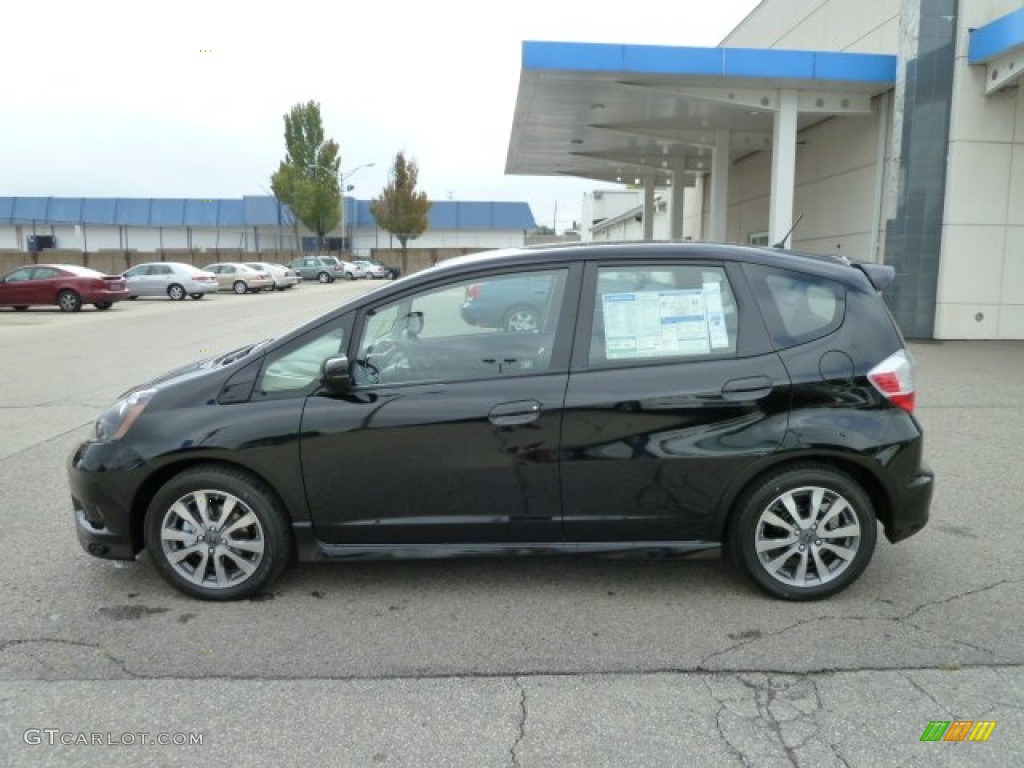 Crystal Black Pearl 2012 Honda Fit Sport Exterior Photo #54603464