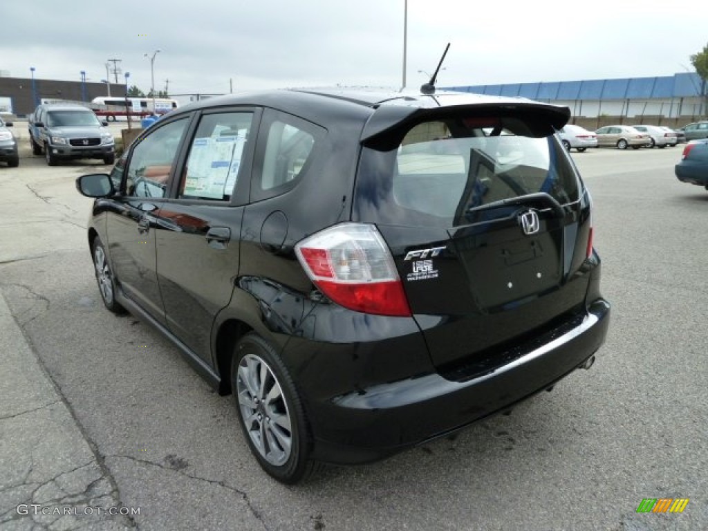 Crystal Black Pearl 2012 Honda Fit Sport Exterior Photo #54603473