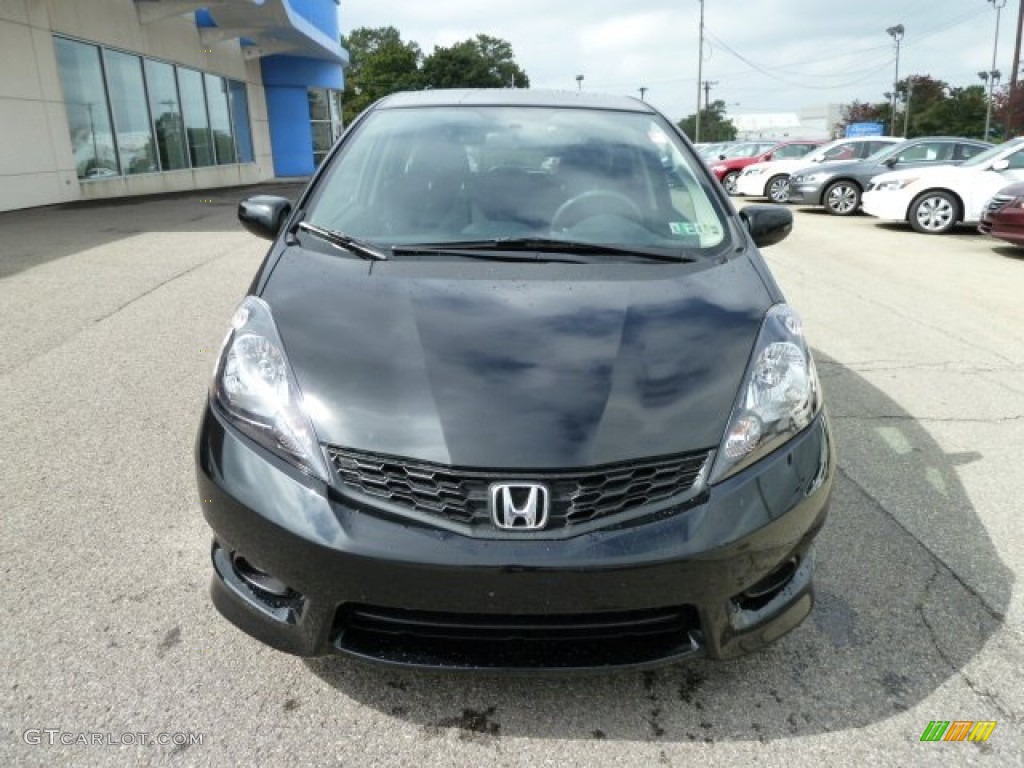 Crystal Black Pearl 2012 Honda Fit Sport Exterior Photo #54603518