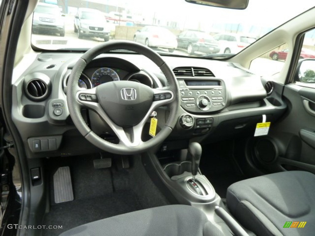 2012 Honda Fit Sport Black Dashboard Photo #54603552