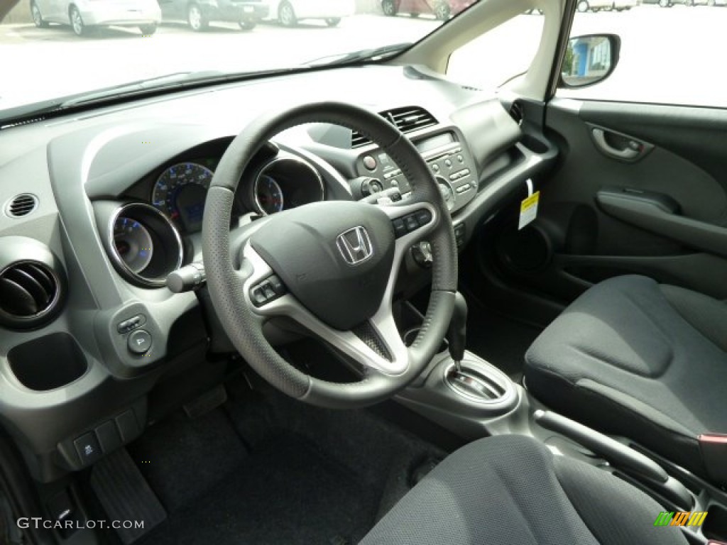 2012 Honda Fit Sport Black Dashboard Photo #54603582