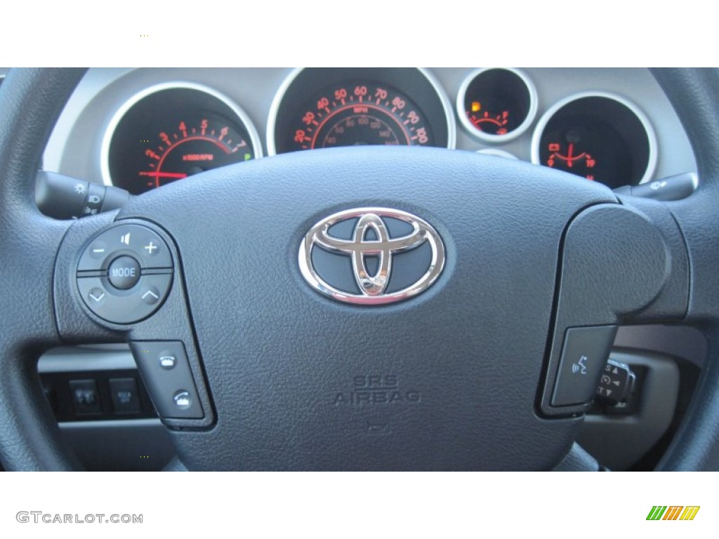 2012 Toyota Tundra SR5 TRD CrewMax 4x4 Graphite Steering Wheel Photo #54603815