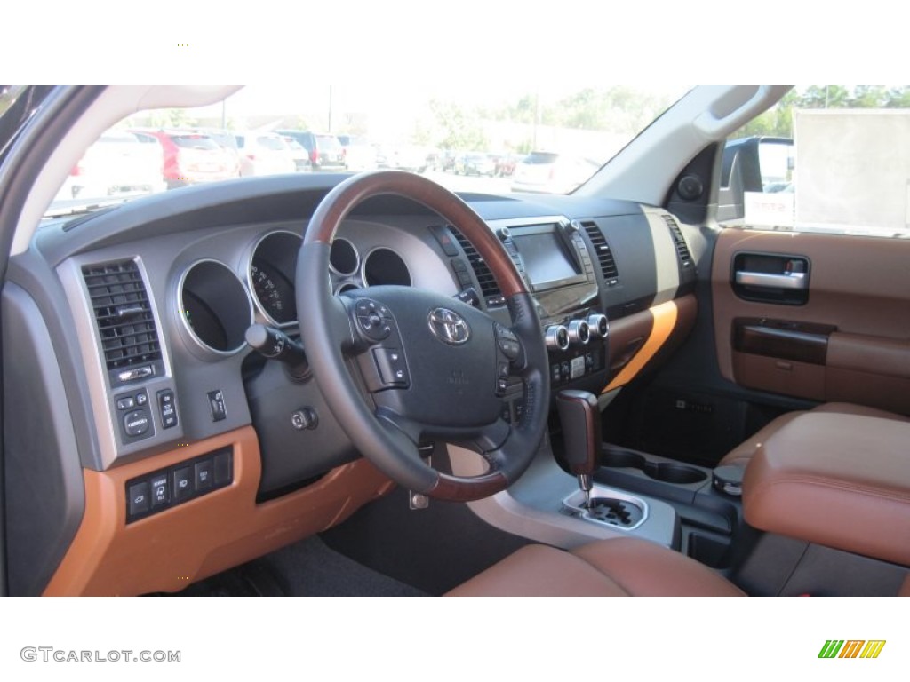 Red Rock Interior 2011 Toyota Sequoia Platinum 4WD Photo #54603938