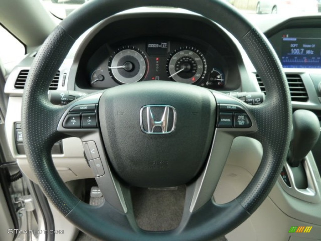 2012 Honda Odyssey EX Gray Steering Wheel Photo #54604169